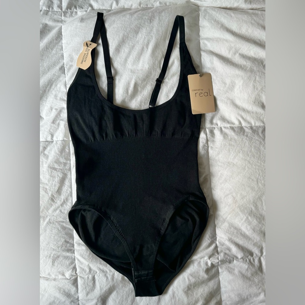 Comfort by Real  Smooth Silhouette Seamless Shaping Bodysuit Size L